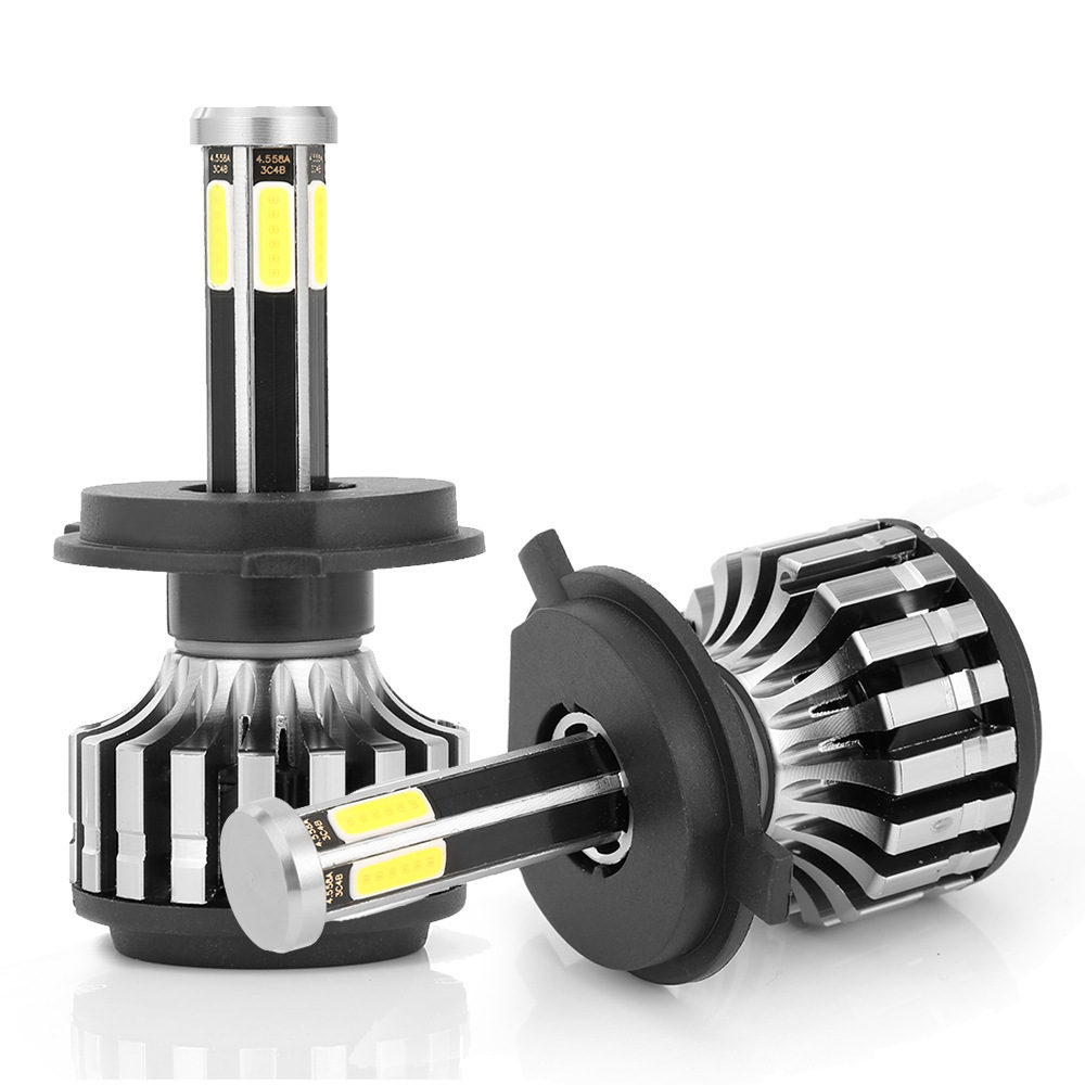 G42  9005 9006 H11 Led Light Car X6s Led  Headlight 12v 6sides 9005 9006 H1 Lamp H4 H7 6 Sides Led Headlight Bulb