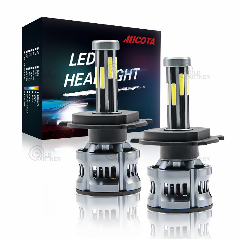 6000K LED headlight H13 9005 10000LM 12V 24V 50W 8000K led headlamp h11 hb3 hb4 led light bulbs for car Led Headlight 8 Sides