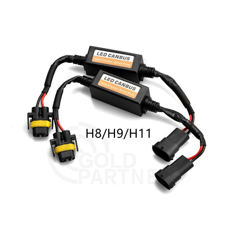 H1 H3 H4 H7 H8 H9 H11 9005/9006/9012  Anti Flicker Headlight Led Canbus Decoder Canceller Error Free Resistor