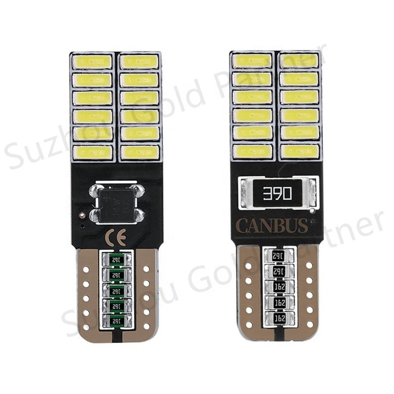 Super bright T10 4014 24SMD Canbus Error Free T10 led Interior Reading Lamp Instrument Light Clearance Lights car bulbs