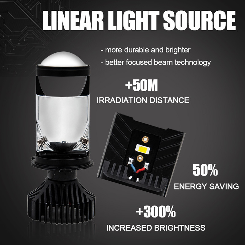 Super Bright High Low Beam Led Headlight Bulbs Led H4 30W 16000LM High Brightness H4 Driving Led Lupa H4 Headlight Lamps