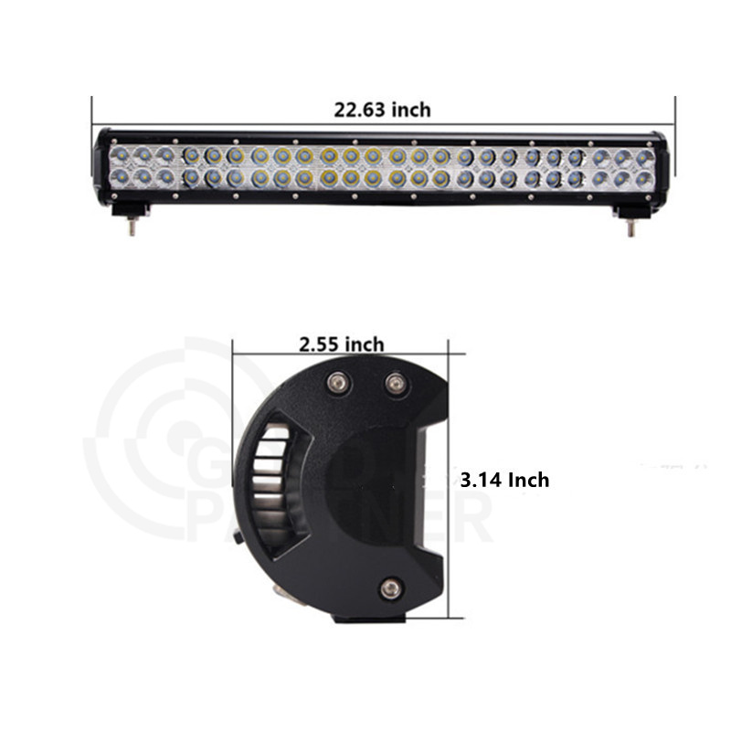 126w led light bar Spot Flood Beam Offroad Car Lamp 4x4 led light bar barre led voiture barra de luz barra de luz led