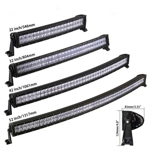 120w double row 22 inch car led visor ramp light bars offroad light bar for truck