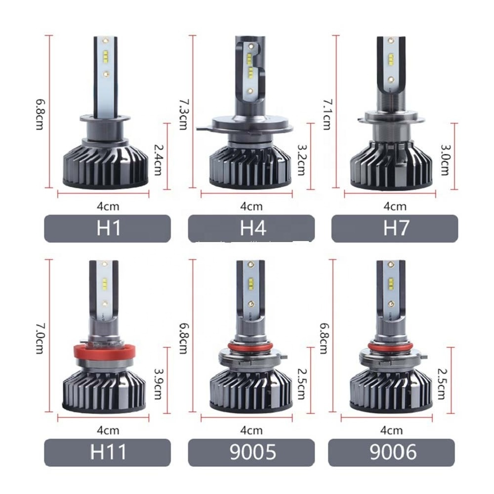 F2 Other C6 Faros Led H7 H4 H11 80W Super Bright H8 9005 9006/HB4 H13 H1 H3 Turbos Auto Lighting System Car LED Headlights Bulbs