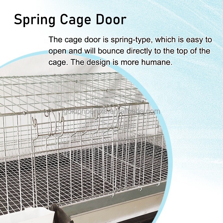 home use automatic feces clearing and egg rolling chick quail breeding cage with feeder and drinker