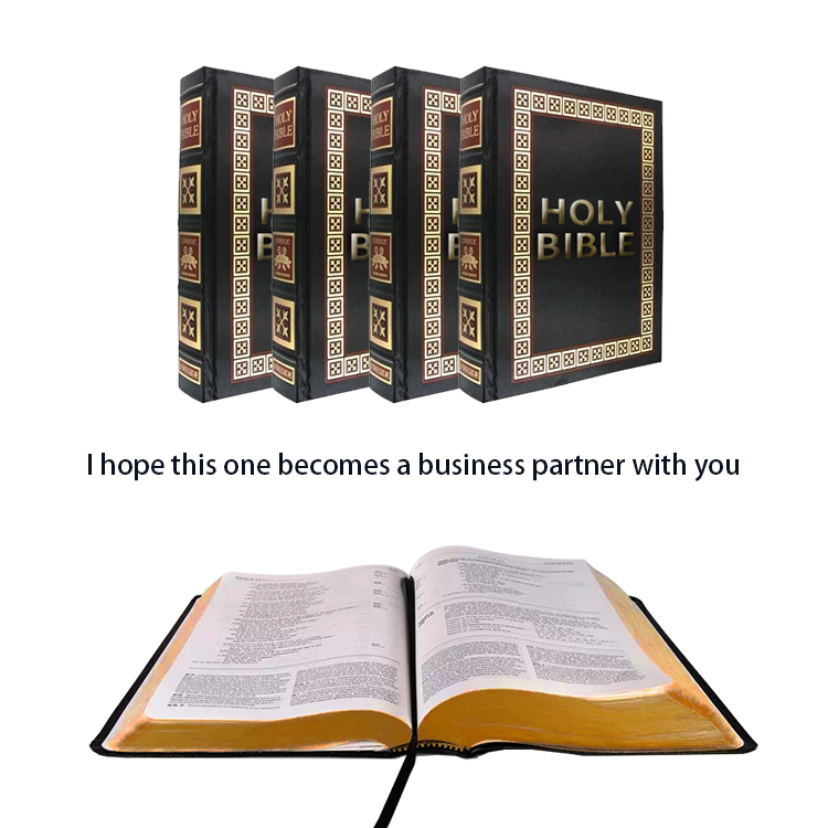 Wholesale custom hardcover mini english/swahili king james version paper kjv holy bible book printing for sale