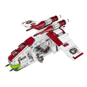 Mould King 21066 Star Bricks Wars Republic Gunship Based Set 75021 Helicopter Model Bricks Toy Building Blocks Sets