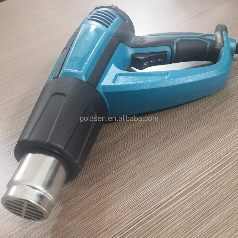 TOLHIT Wrap Shrinking Hot Air Gun Electric Power Heat Gun For Plastic Welding 2500w Temperature Adjustable LCD Display