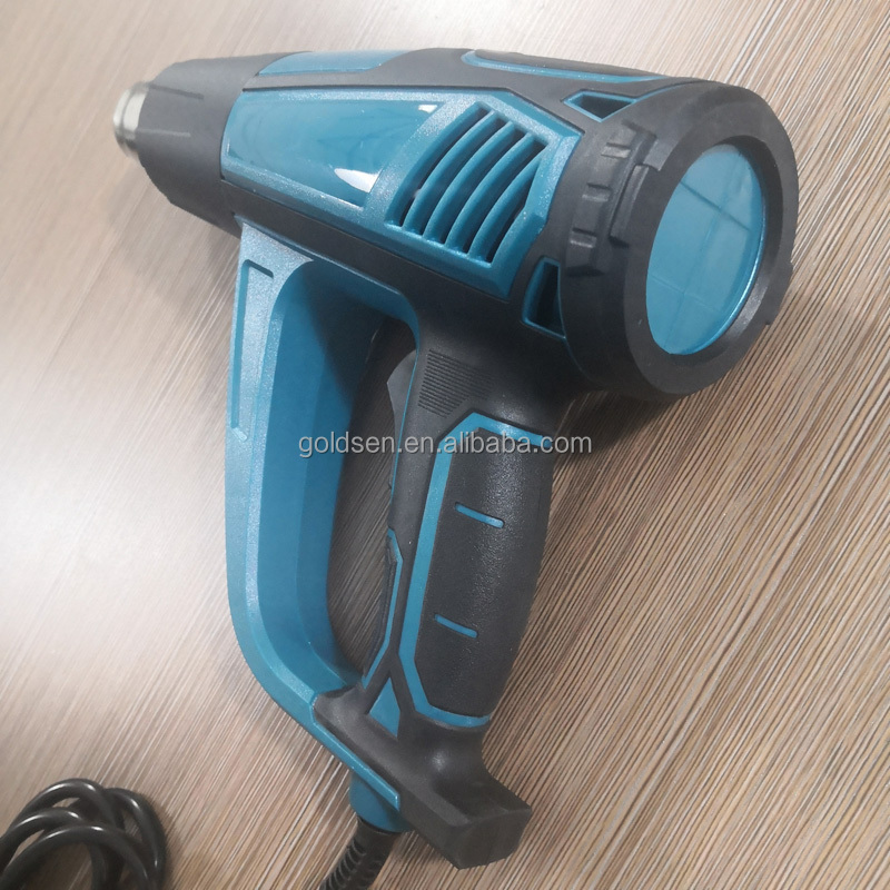 Cordless Plastic Shrinking Heat Tools Electric Power Industrial Hot Air Gun 2500w Temperature Adjustable Digital Display