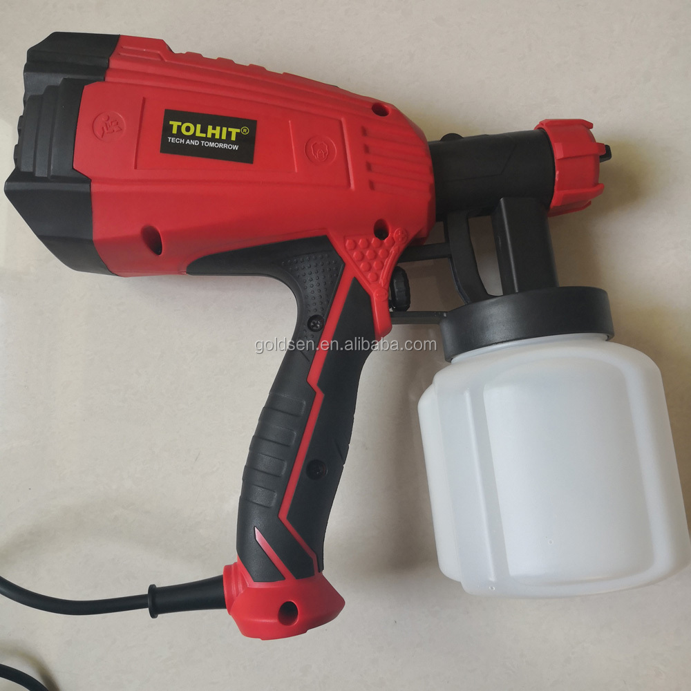 230v 120v 110v 500w 800ml 1.0mm Nozzle Fine Finish Asian Roof Painting HVLP Auto Car Wall Manual Wood Paint Color HVLP Spray Gun