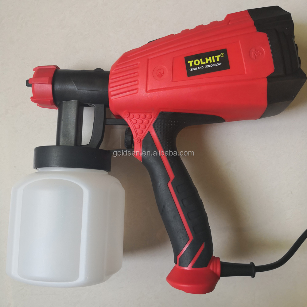 230v 120v 110v 500w 800ml 1.0mm Nozzle Fine Finish Asian Roof Painting HVLP Auto Car Wall Manual Wood Paint Color HVLP Spray Gun