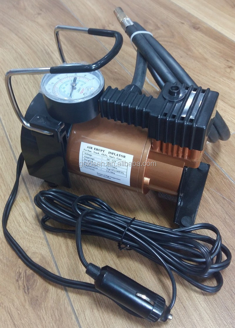 TOLHIT Copper Motor Portable 12v Car Tire Inflator Inflation Tools Mini Air Pump Cheap Price Truck Tyre Air Compressor