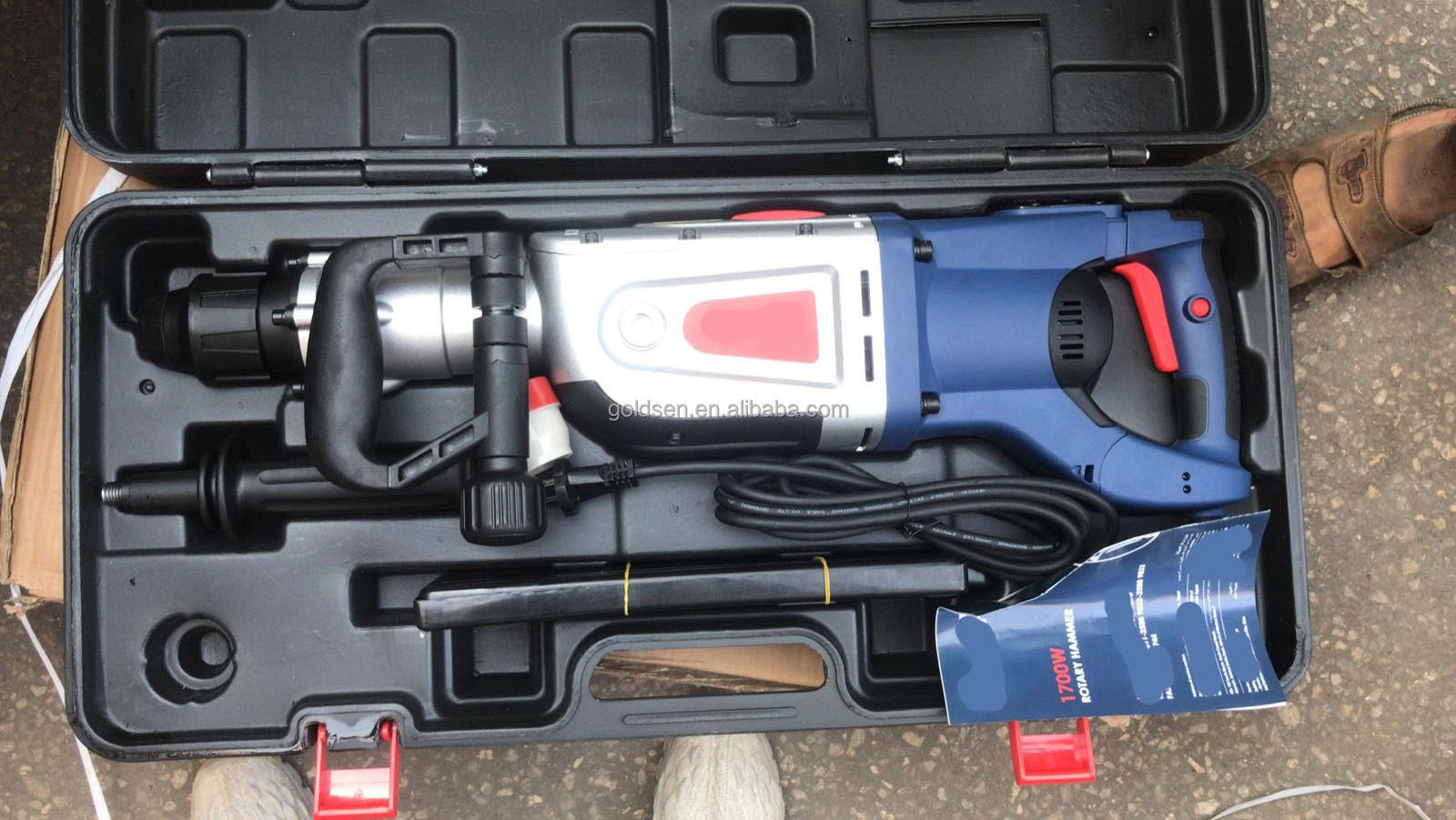 TOLHIT Heavy duty Electric power brushless jack Rotary hammer drill machine 50a 12 kilos SDS MAX 50mm 1700w 27J made in china