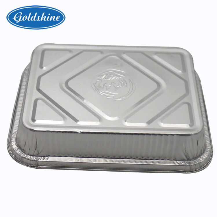 Roaster Pan Tray Plates Aluminium Foil Oval Alu Foil Food Grade Disposable Container Aluminum Foil Customized Rectangle Accept