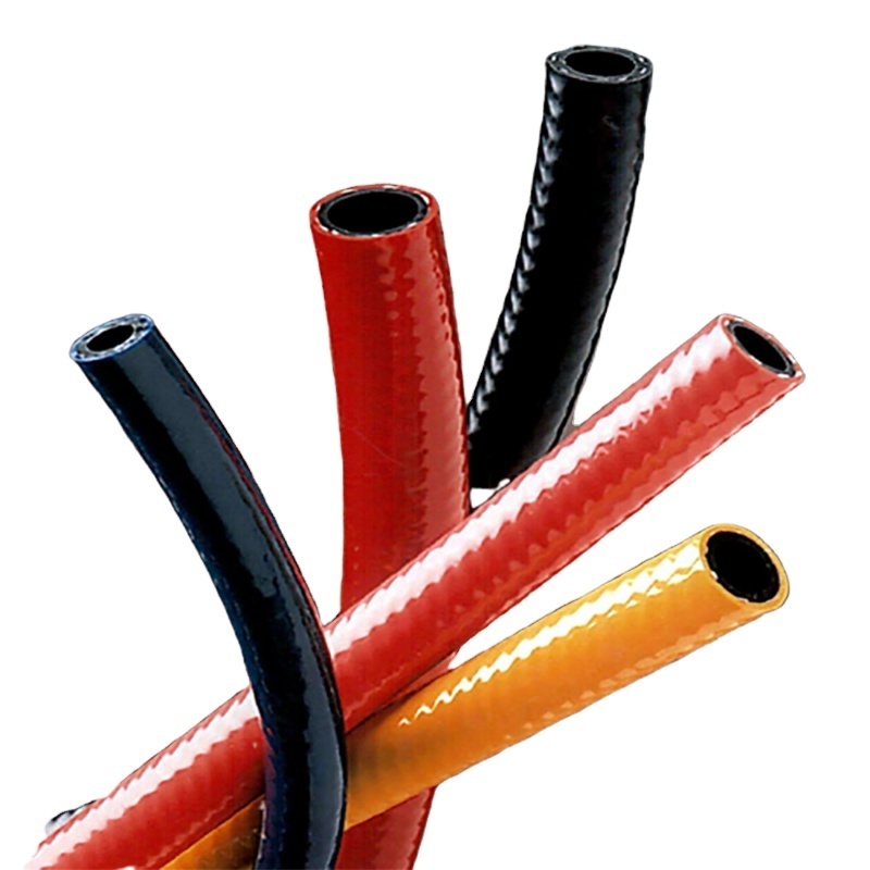 High Pressure Flexible Air Compressor Hose Pneumatic Pipe Hose PVC Hose With Blue Color And Connectors Fittings