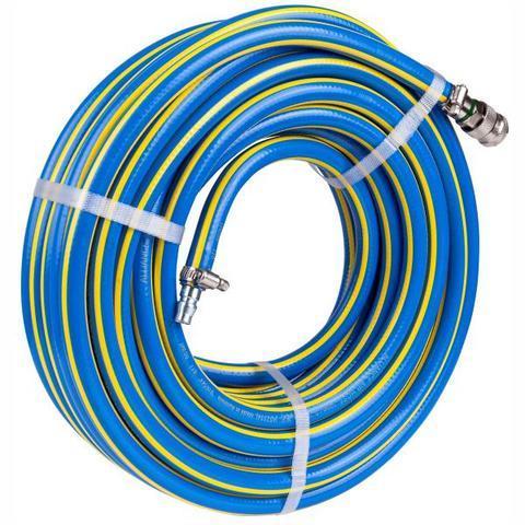 High Pressure Flexible Air Compressor Hose Pneumatic Pipe Hose PVC Hose With Blue Color And Connectors Fittings