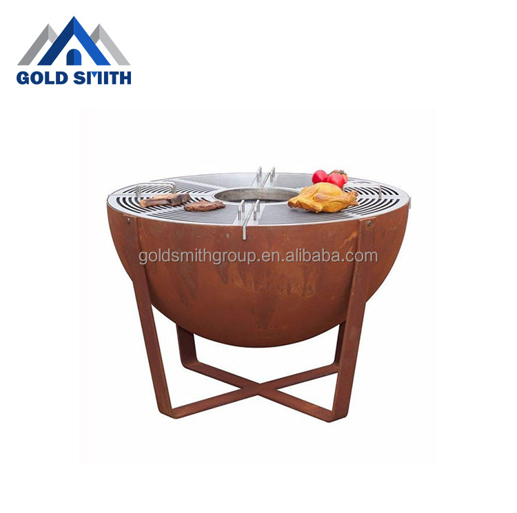 Chinese Manufacturer Outdoor living Steel Fire Bowl Rustic Cast Iron Fire Pit Bowl