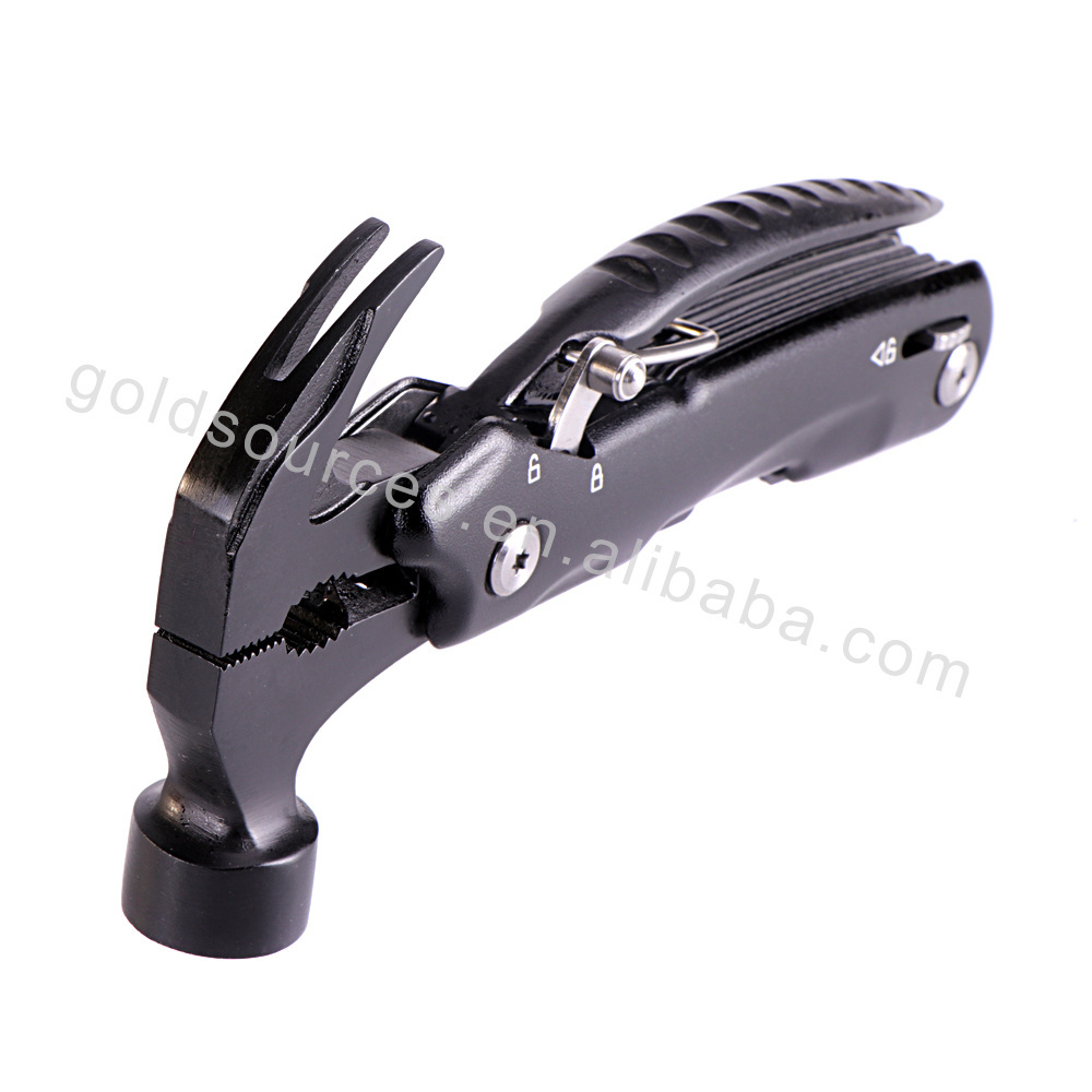 Hot sale multifunctional outdoor survival multi tool with hammer car survival tool claw hammer