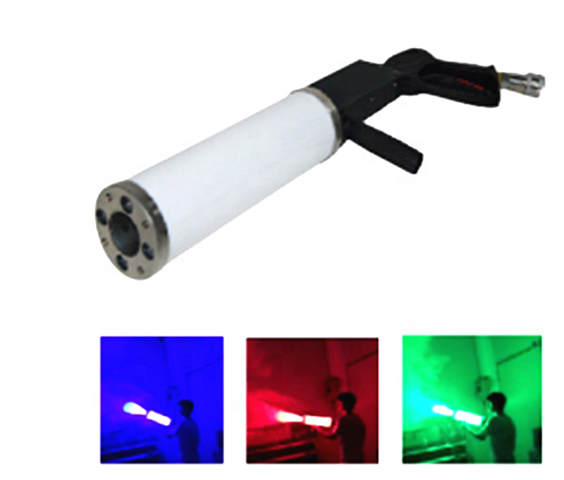 TOP hot sales LED DJ CO2 Gun Cannon jet DMX Wedding Nightclub Disco Confetti Dry Ice Fog Machine party wedding machine bar