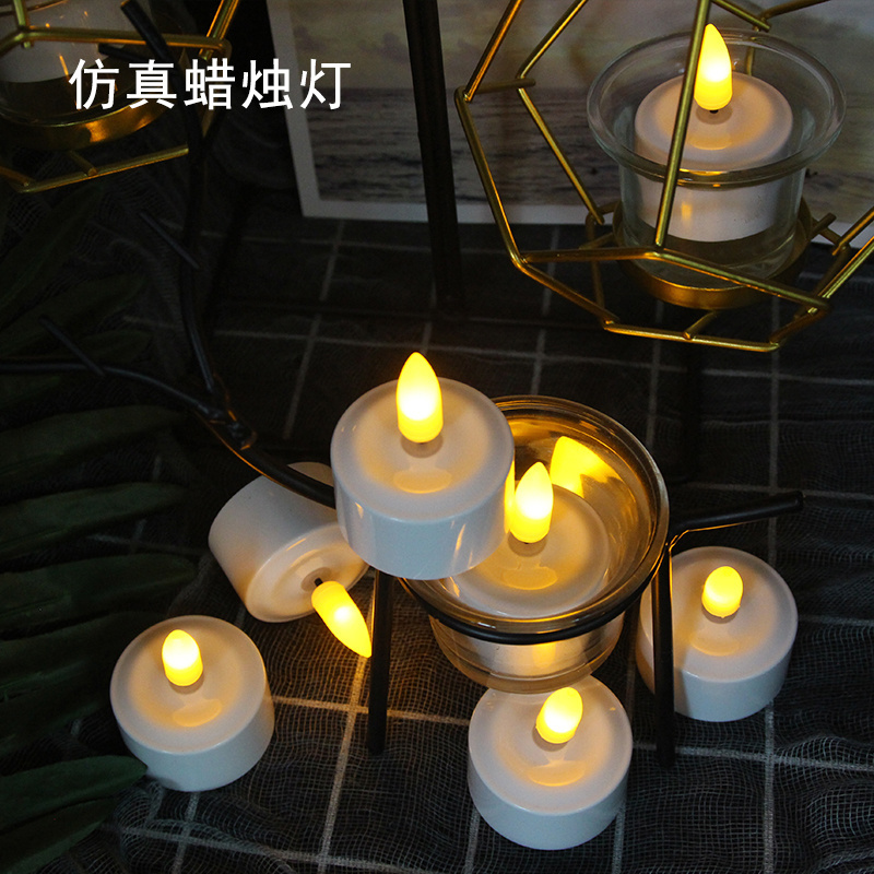 Christmas birthday wedding party New wireless rechargeable decorative led  light flame less flicker table tealight candle