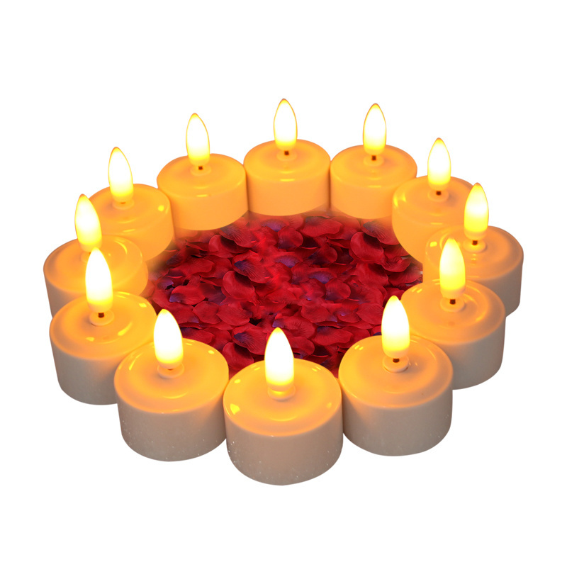 Cheap price  flameless flicker Led rechargeable candle led candle tea light  With charging base