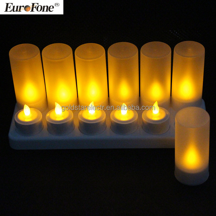 new style without remote control function   Rechargeable led tealight candle