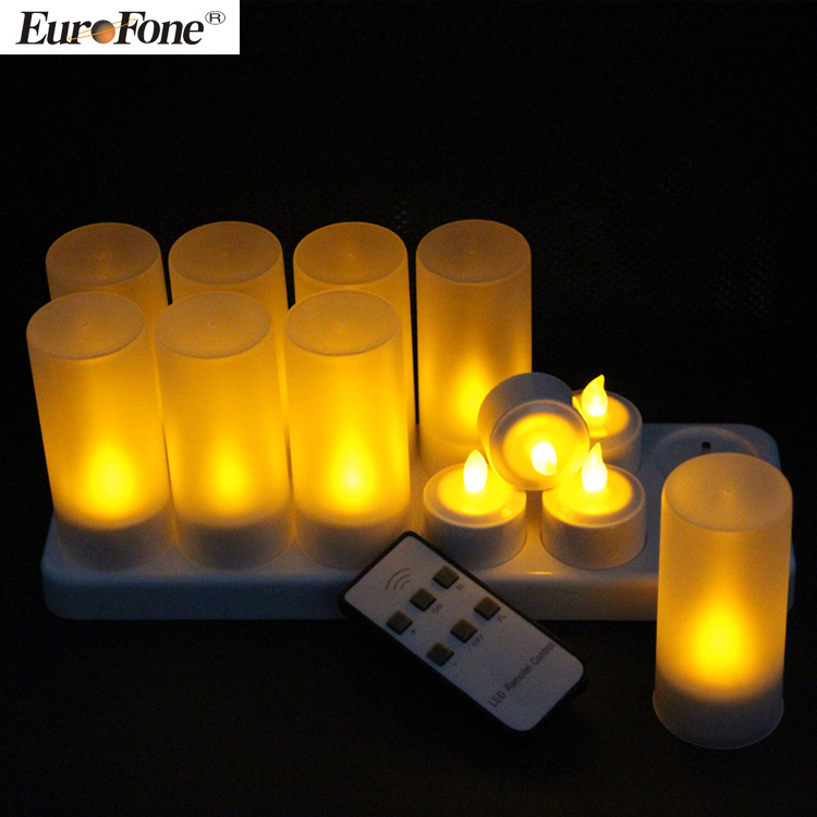 2022 New flameless Remote Control Rechargeable Led Candle Light