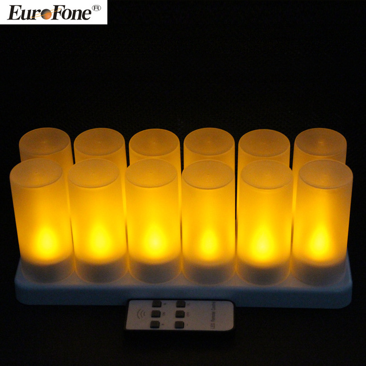 2022 New flameless Remote Control Rechargeable Led Candle Light