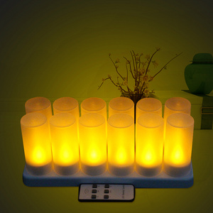 2022 New flameless Remote Control Rechargeable Led Candle Light