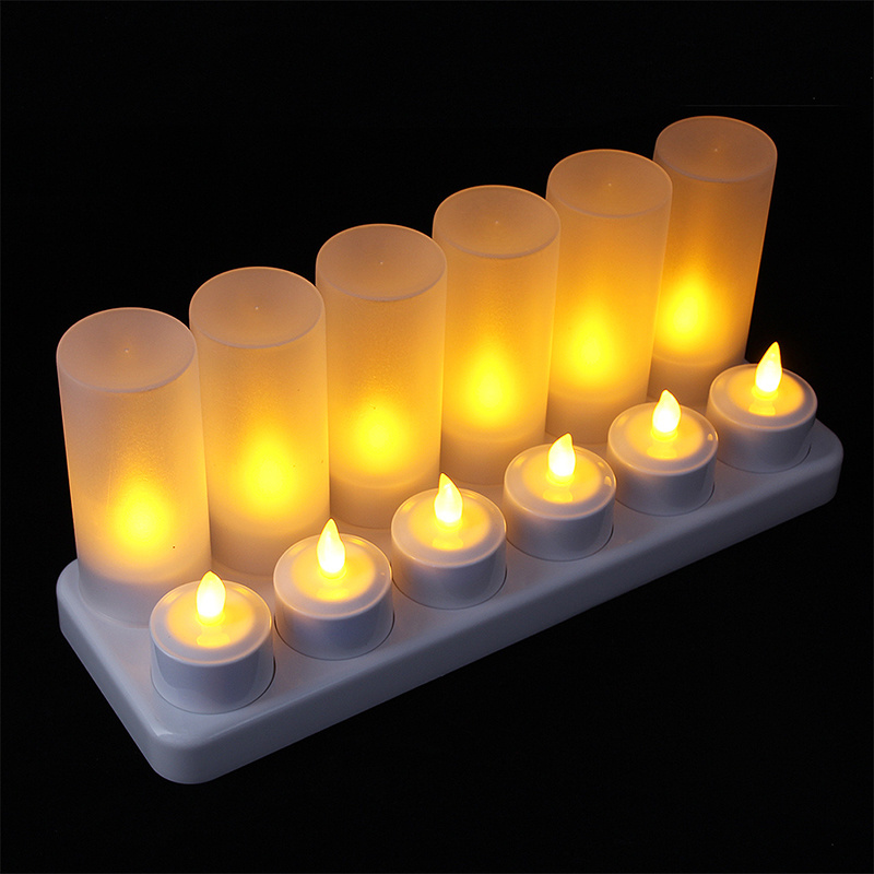 Safety Flameless without remote Birthday Candle Rechargeable Electric Tea led Light  Candle