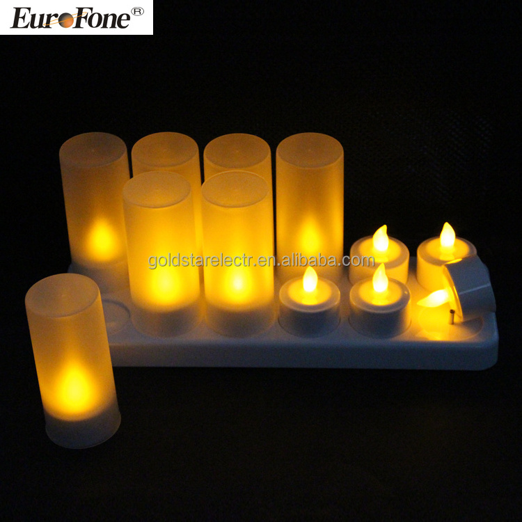 new style without remote control function   Rechargeable led tealight candle