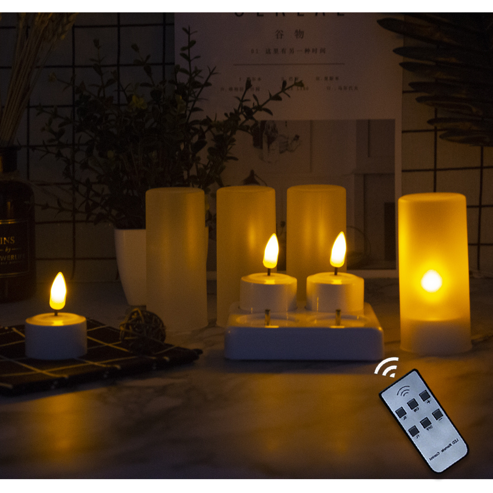 LED candle supply New Style  Rechargeable candles with  Remote control with charging base Tealight  candle