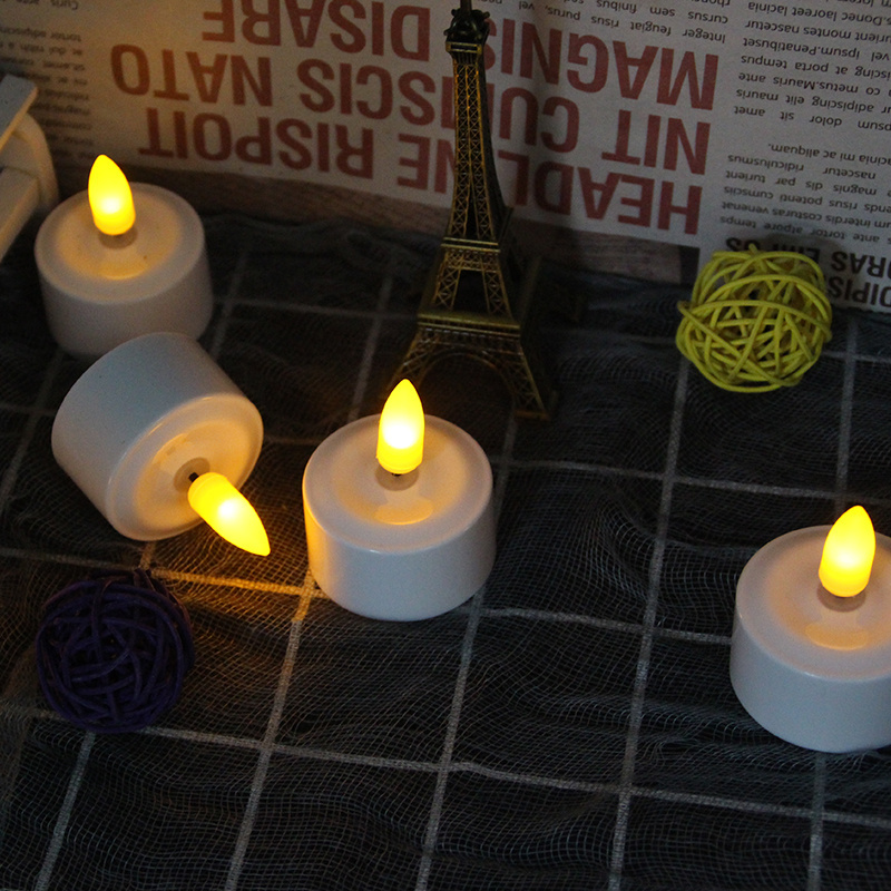 Christmas birthday wedding party New wireless rechargeable decorative led  light flame less flicker table tealight candle