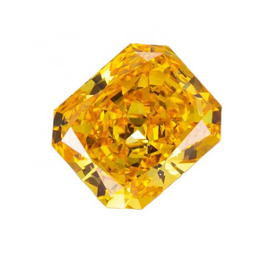 CVD Diamond Wholesale Lab Grown Diamond VVS2 Fancy VIVID Orange Yellow 1.63ct Radiant Cut CVD Diamond