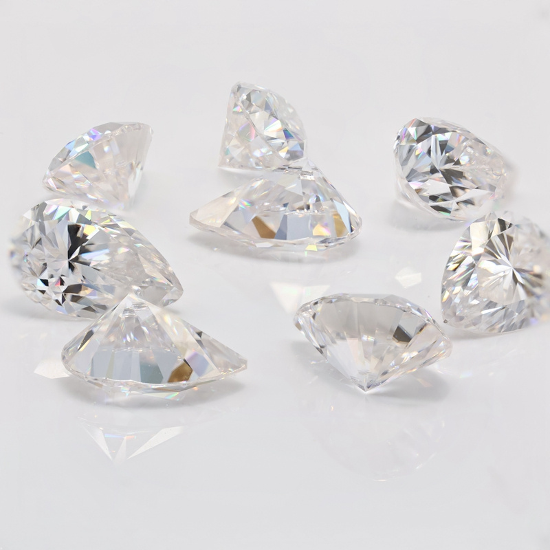 Wholesale VVS Moissanite 1.5*3mm-10*14mm 0.1-6ct Pear Cut White Moissanites DIamond