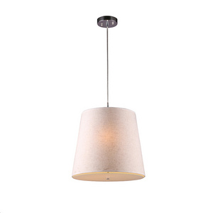 Brushed Nickel Color and Iron Fabric Material Hanging Lamp Modern Kitchen coffee room lighting fancy pendant light