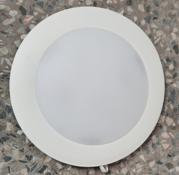 Integrated Embedded Ceiling Lamp 3000K Dimmable Surface Mount Fixture 6in LED Flush Mount White Metal Acrylic Modern