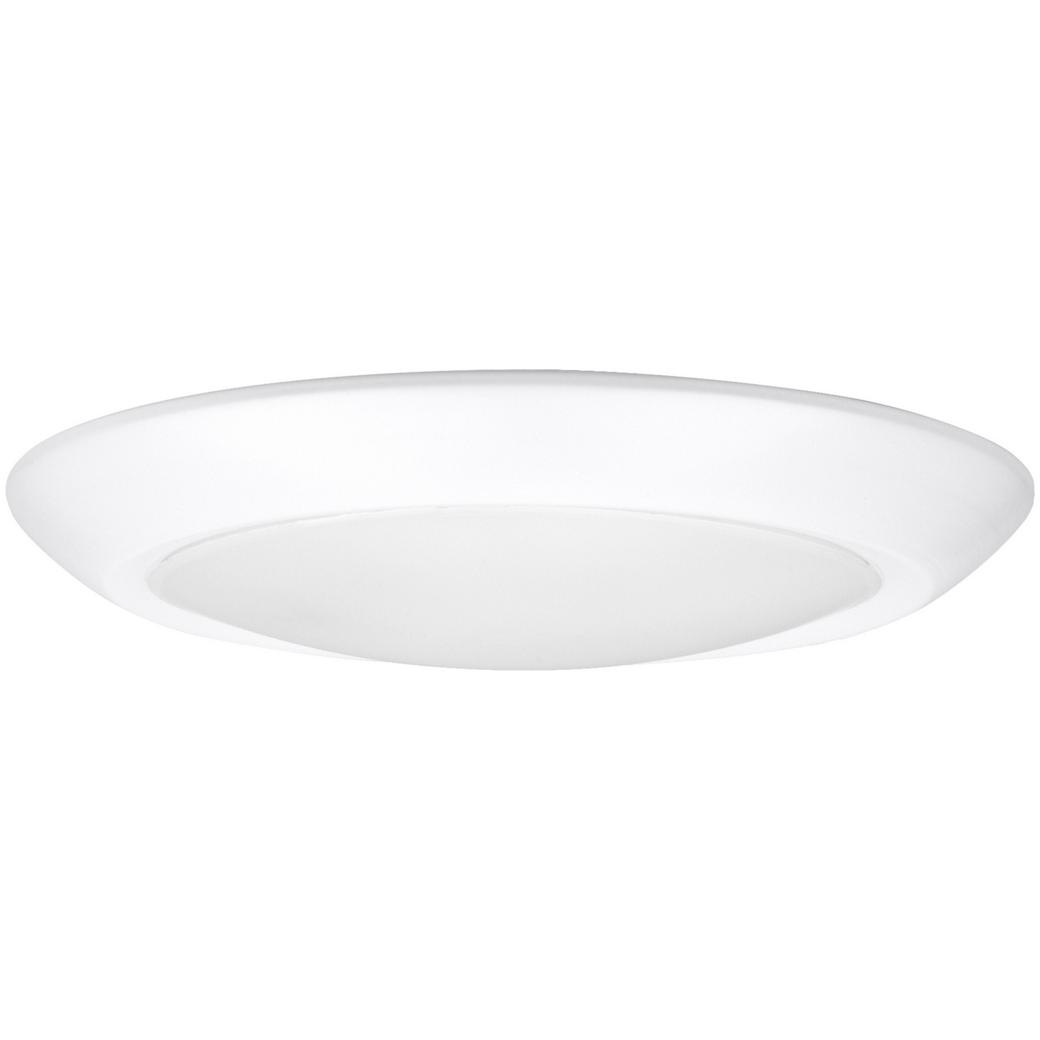 Integrated Embedded Ceiling Lamp 3000K Dimmable Surface Mount Fixture 6in LED Flush Mount White Metal Acrylic Modern