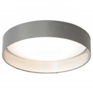 Bathroom kitchen simple LED ceiling light modern grey fabric shade acrylic Flush Mount emergency ceiling light