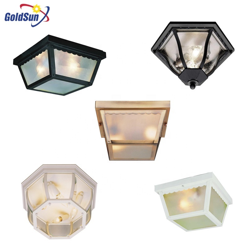 OUTDOOR LIGHTING GARDEN CEILING LAMP E26 E27 FLUSH MOUNT SURFACE MODERN OUTSIDE CEILING LIGHTS