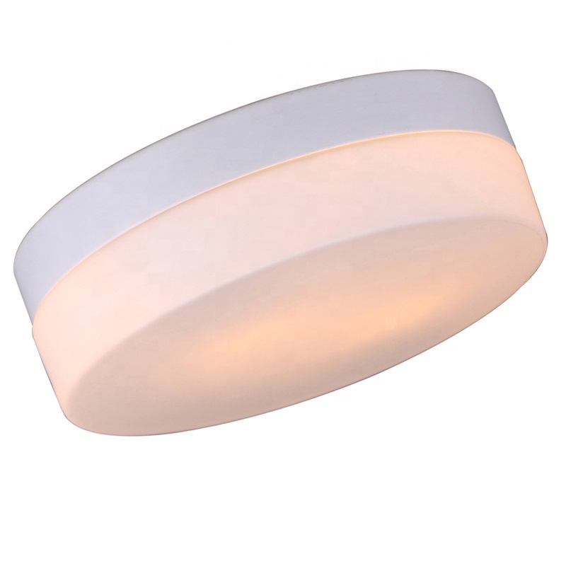 Modern ceiling lamp indoor lightings hotel  flush mounted lights led ceiling white glass shade ceiling lights