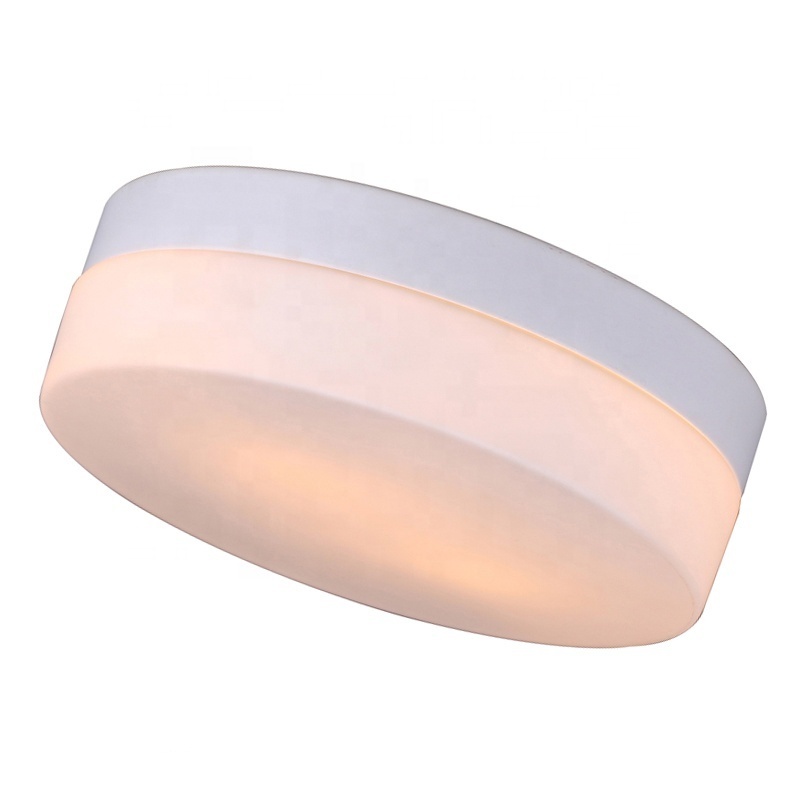 Modern ceiling lamp indoor lightings hotel  flush mounted lights led ceiling white glass shade ceiling lights