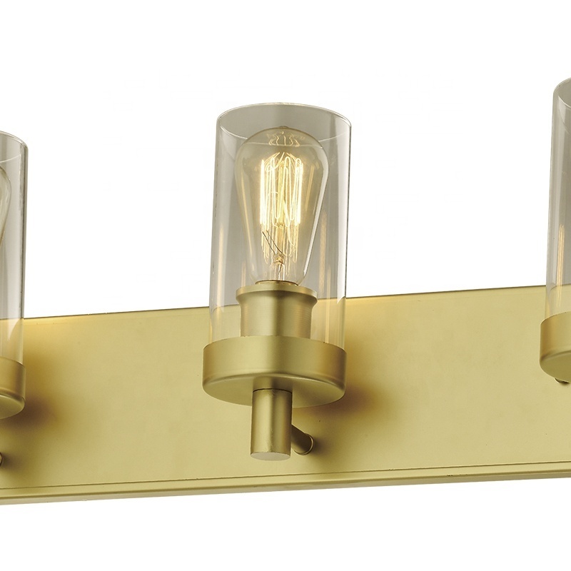 NORDIC DESIGN LAMP WALL SCONCE GOLD GLASS 3 LIGHTS HOME DECORATIVE BATHROOM VANITY LIGHTING WALL MOUNTED LIGHTS