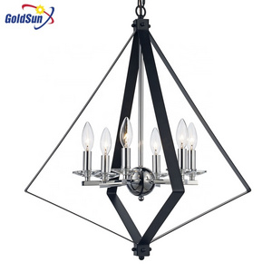 E12 E14 HANGING LAMP INDUSTRIAL HOME DECORATIVE KITCHEN CANDLE BULB MODERN INDOOR BLACK PENDANT LIGHT CHANDELIER