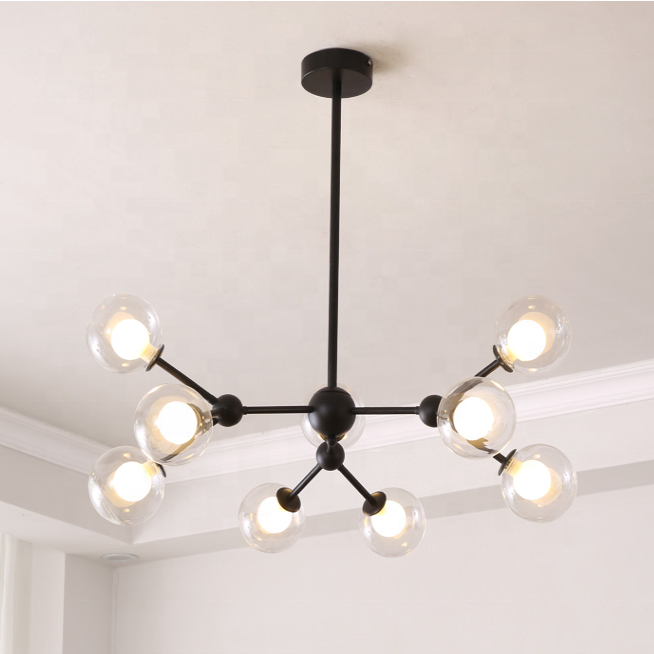 Nordic creative lamp simple modern atmosphere industrial chandelier living room bedroom dining room light luxury chandelier