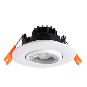 3 Inch Gimbal Recessed Lighting LED with Junction Box Dimmable Swivel Adjustable Eyeball Downlight 7W 650LM CRI 90+ Canless