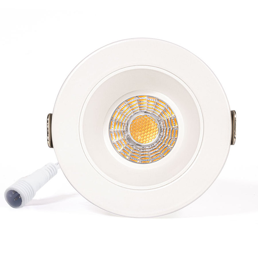 Hot 2/4 Inch LED Recessed Retrofit Downlight,3CCT Color Selectable 3000K 4000K 5000K, Dimmable for soffit, eaves, shower, hotel