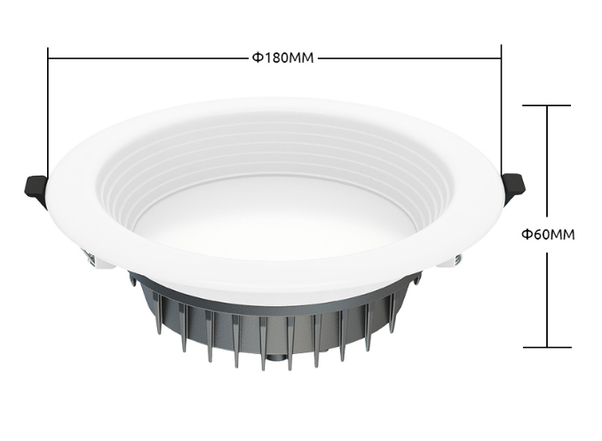 3/4/5/6 Inch 220-240V LED Indoor Recessed Downlight CE Rohs CCT Selectable Ceiling Pot light White/ Bronze Trim Baffle Trim