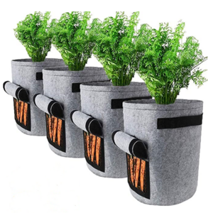 Pots with Flap Access  Handles Grow Bags Non Woven Plant Fabric 1 2 3 5 10 20 30 40 50 100 200 300 Gallon  Customize Packing