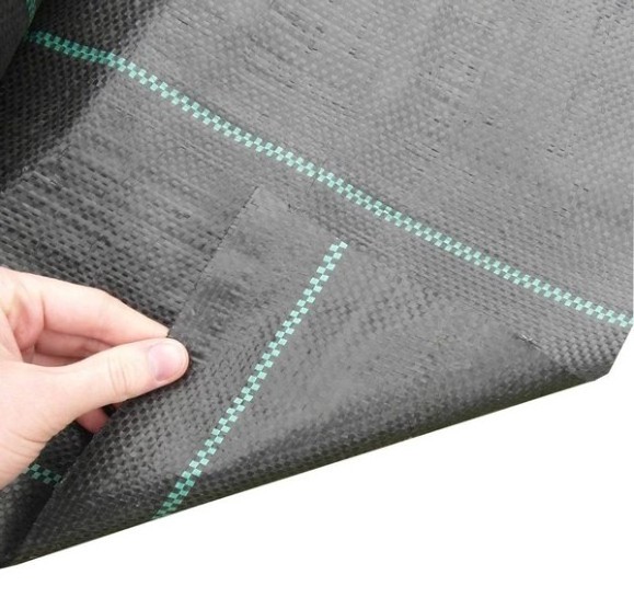 black colour  pp material woven fabric in tubular roll with for agricultural mulch film